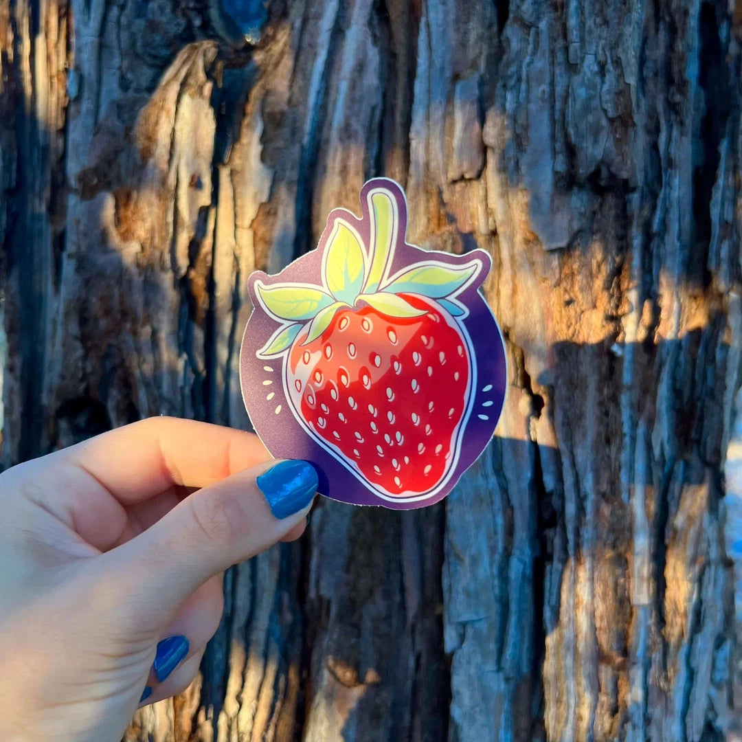 Delicious Red Strawberry Sticker