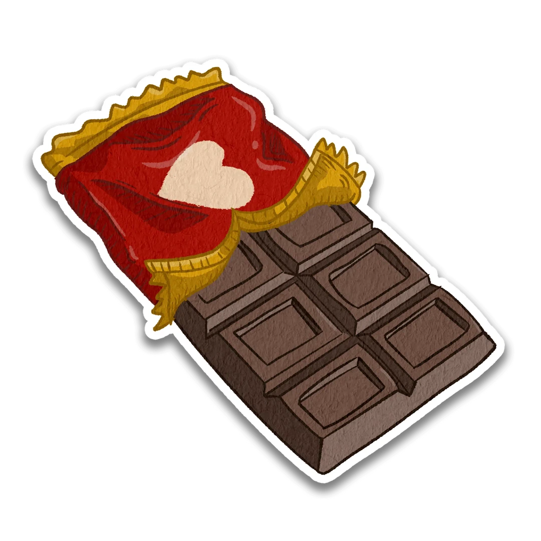 Valentine's Chocolate Sticker