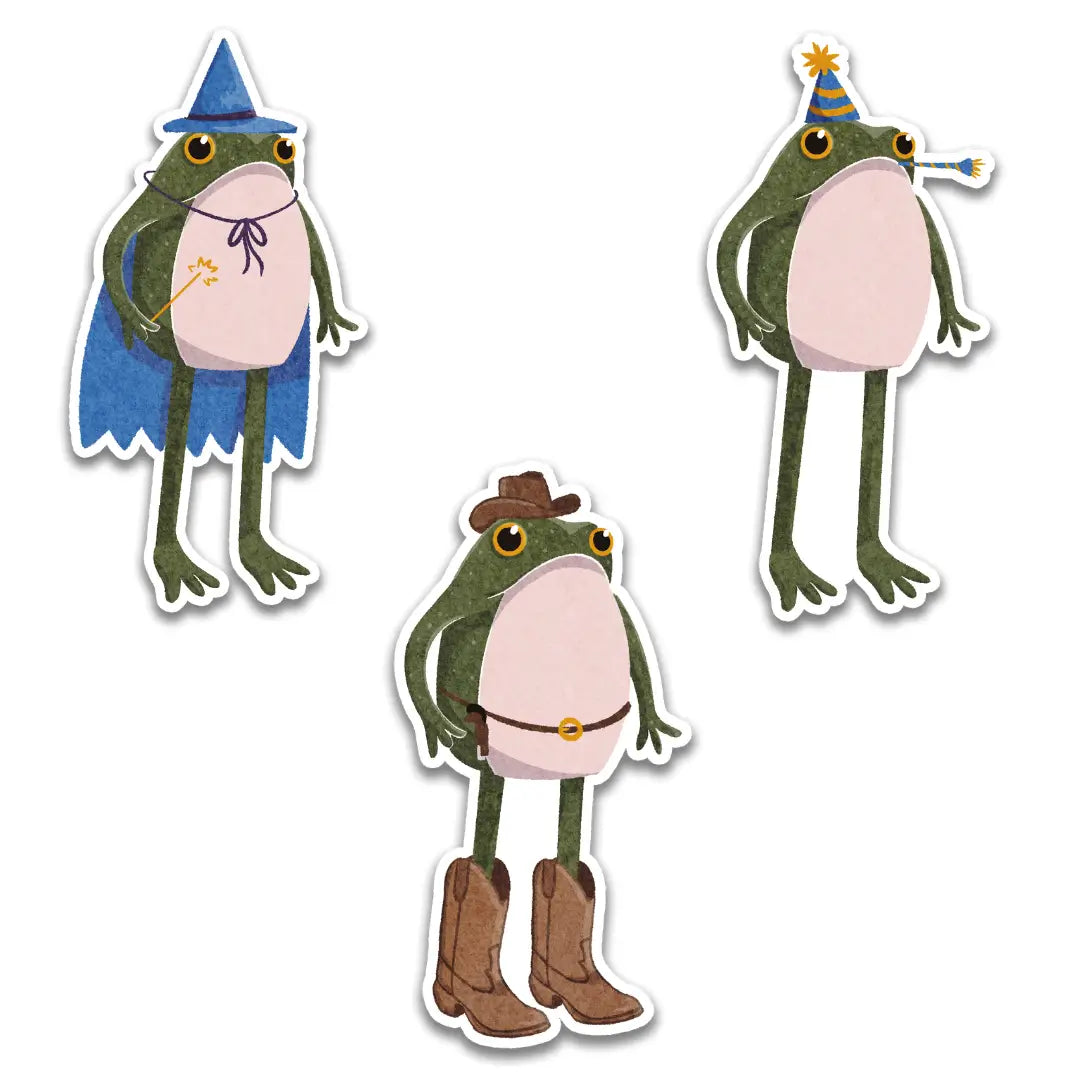 Frog Trio Sticker Bundle