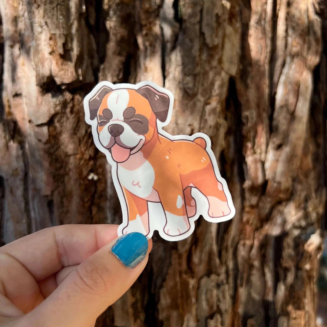 Cute Boxer Sticker