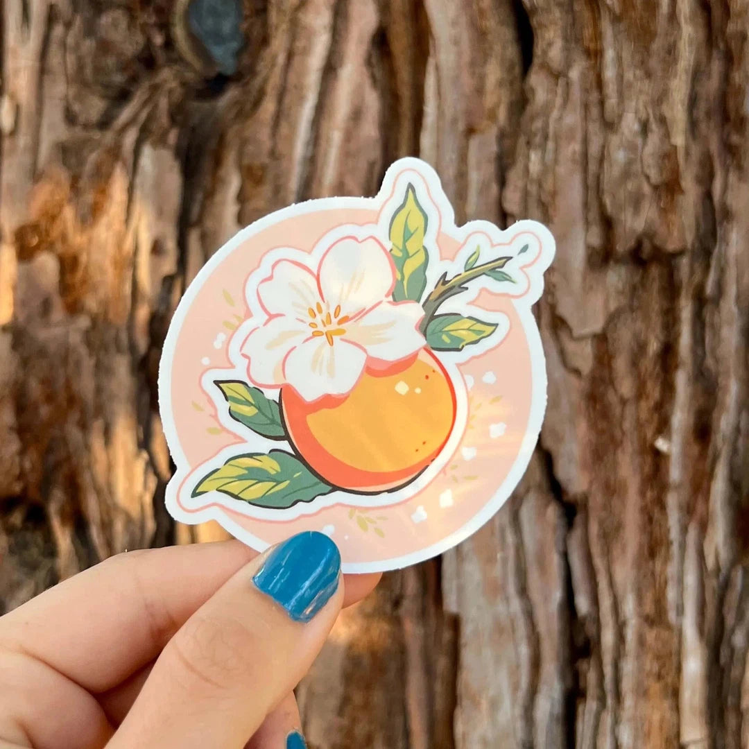 Orange on a Branch Sticker