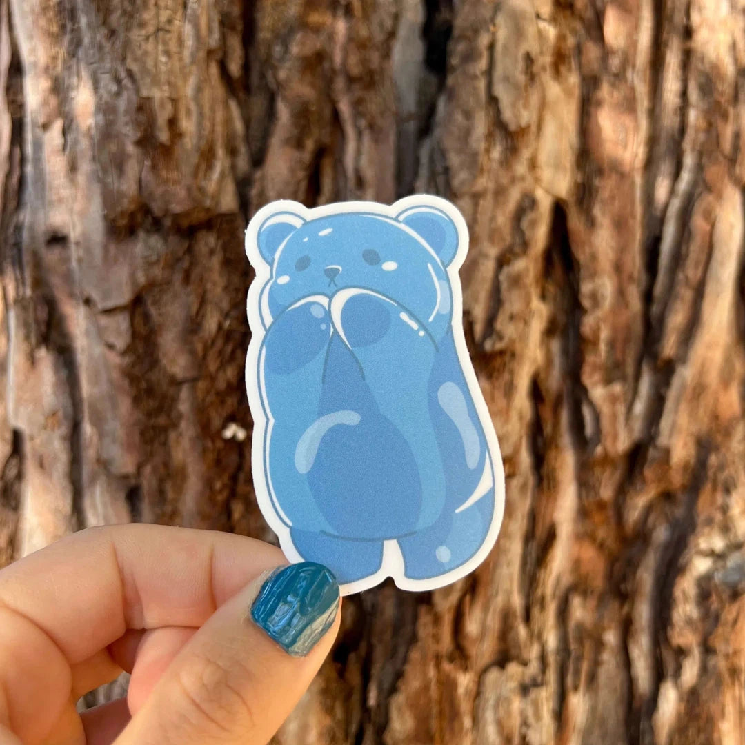 Blue Gummy Bear Sticker