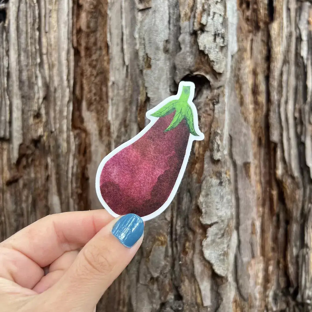 Eggplant Sticker