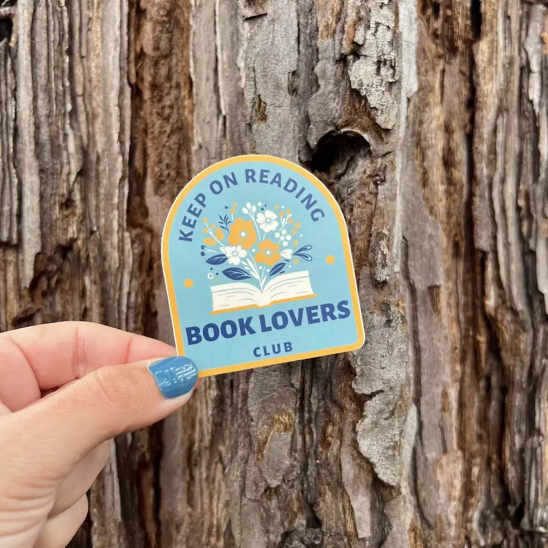 Keep On Reading Book Lover's Club Sticker
