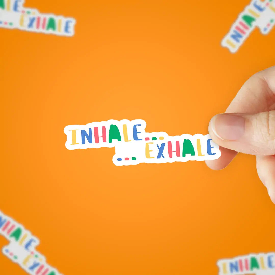 Inhale Exhale Sticker