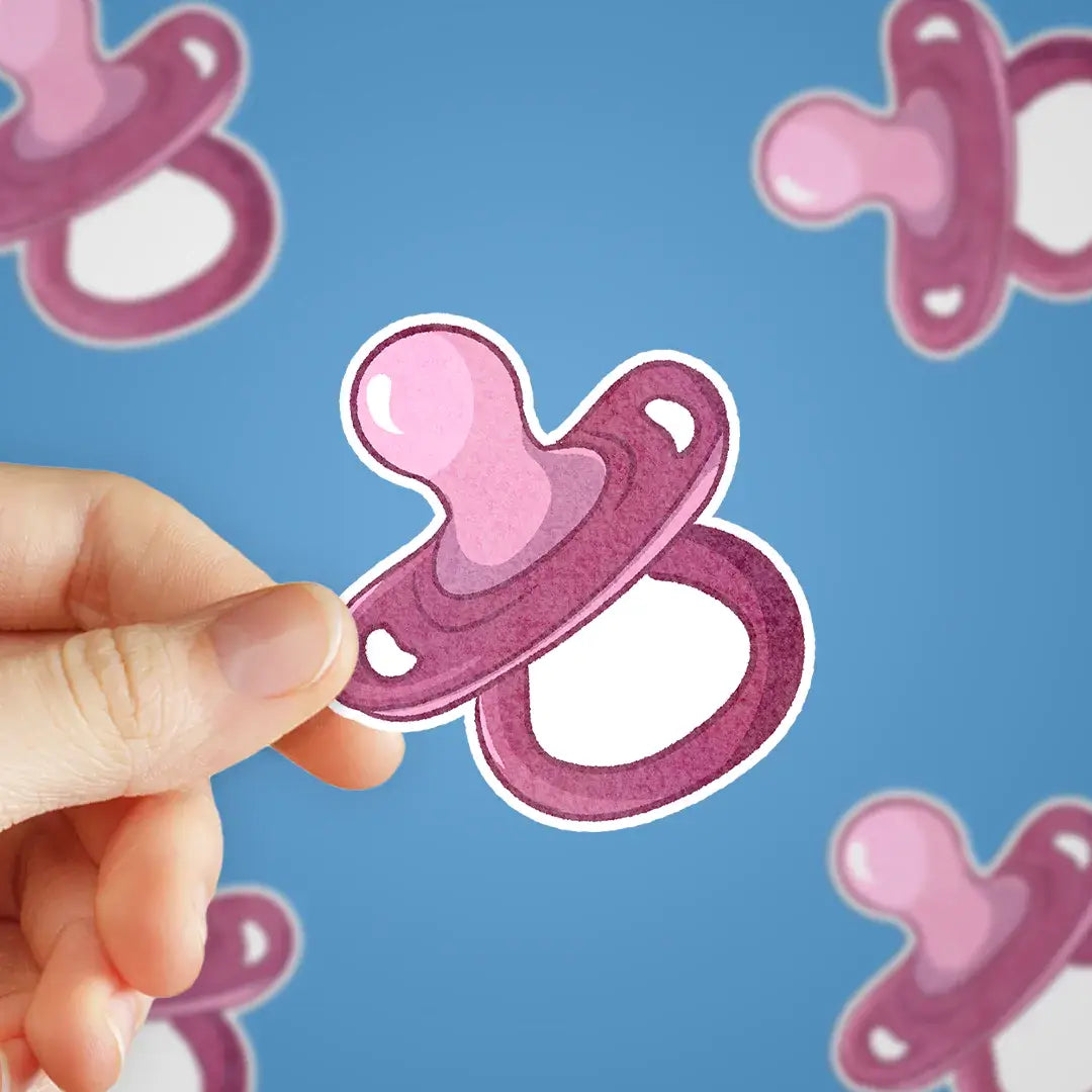 Pink Pacifier Sticker