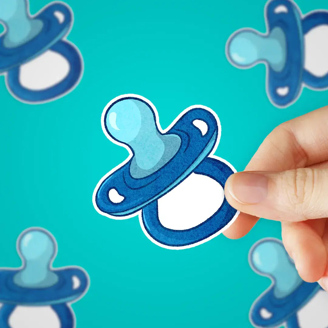 Blue Pacifier Sticker