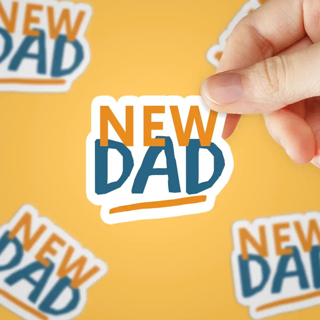 New Dad Sticker