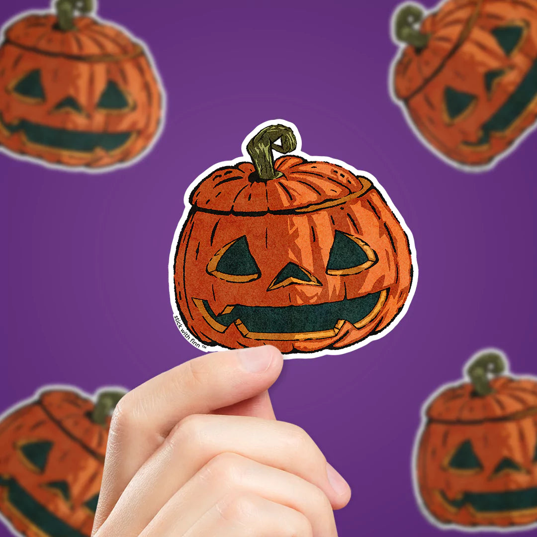 Cozy Orange Pumpkin Sticker