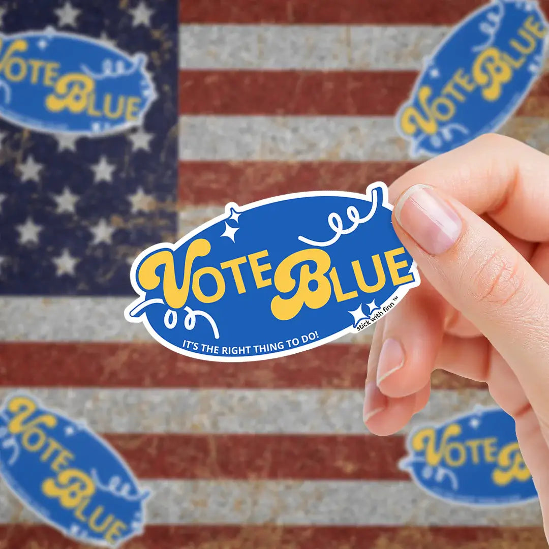 Vote Blue Political Sticker