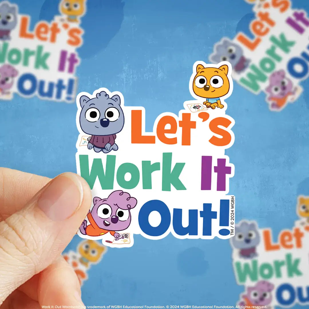 Let's Work It Out Wombats! Sticker