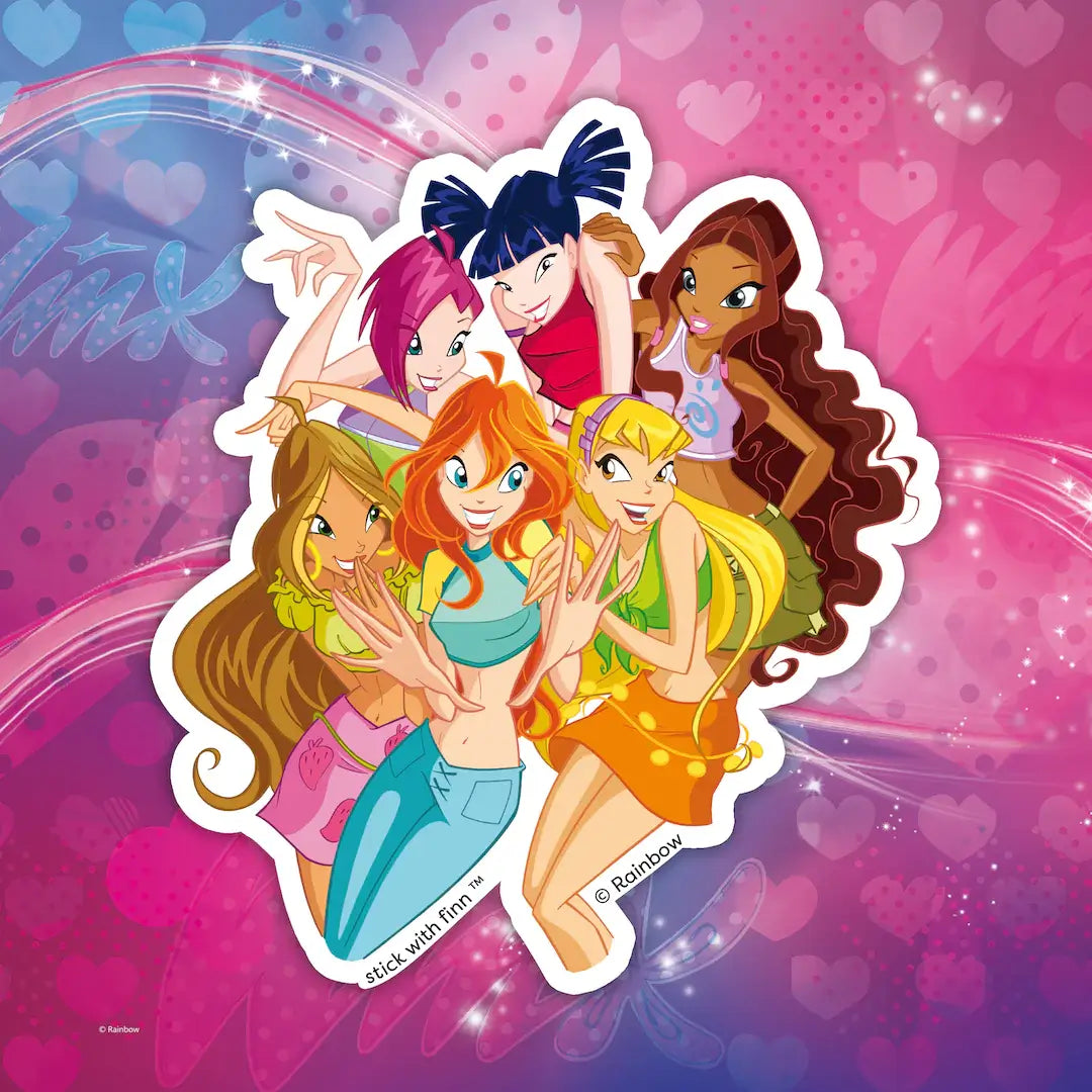 Winx Club Main Dress Group Sticker