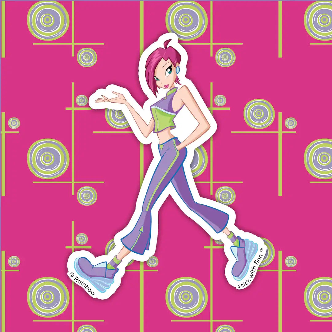 Winx Club Tecna Main Dress Sticker