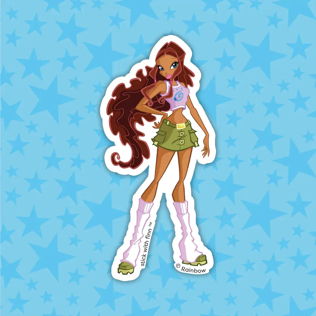 Winx Club Aisha Main Dress Sticker