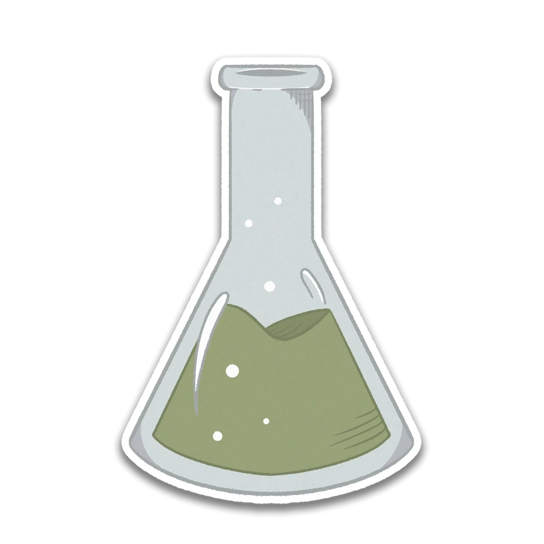 Conical Flask Sticker