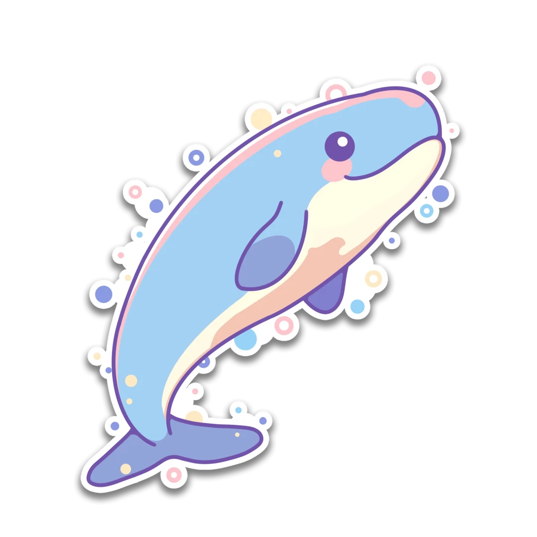 Blue Whale Sticker