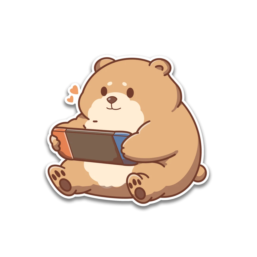 Bear Gaming Sticker