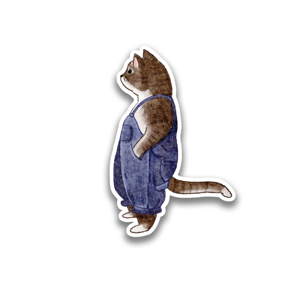 Overalls Sticker Stick With Finn | Your Story in Stickers