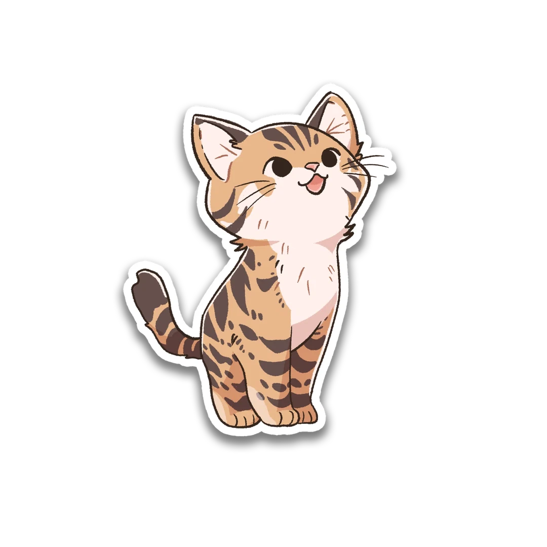 Tiger Kitty Sticker