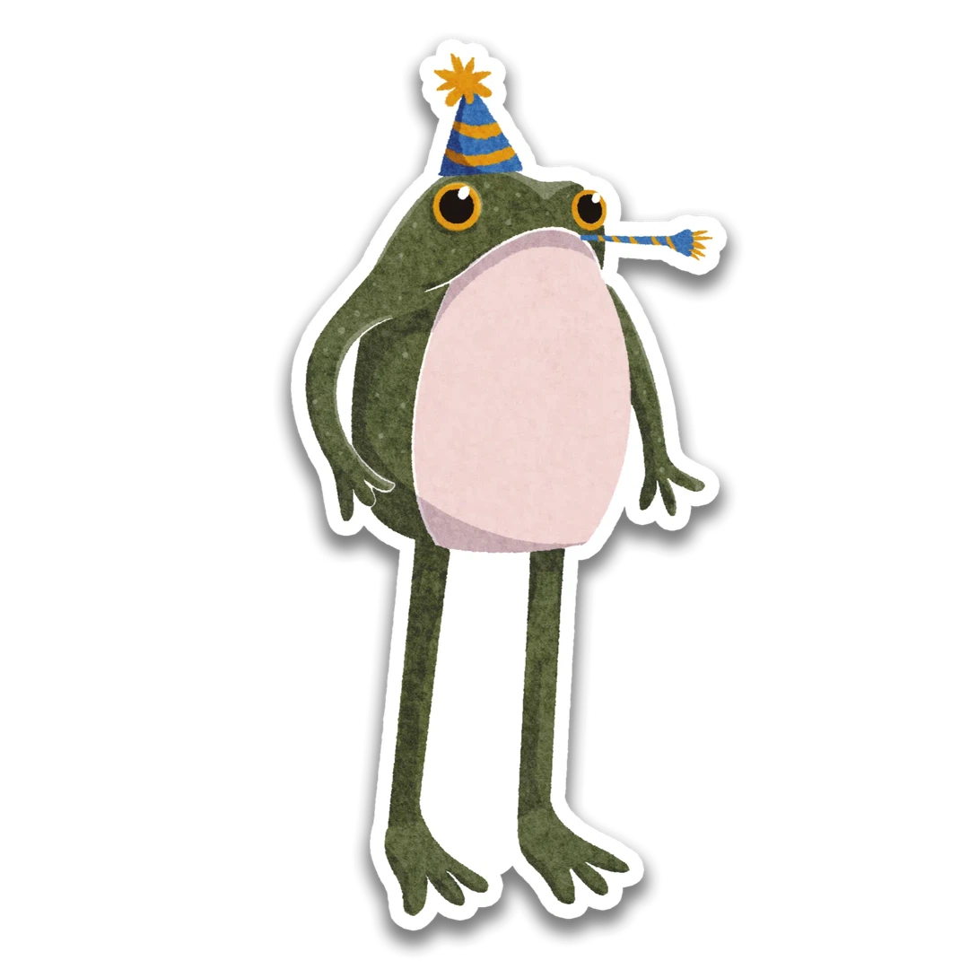Party Frogson Frog Sticker