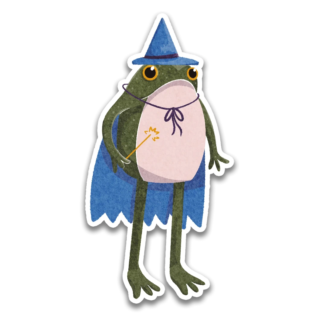 Wizard Frogson Frog Sticker