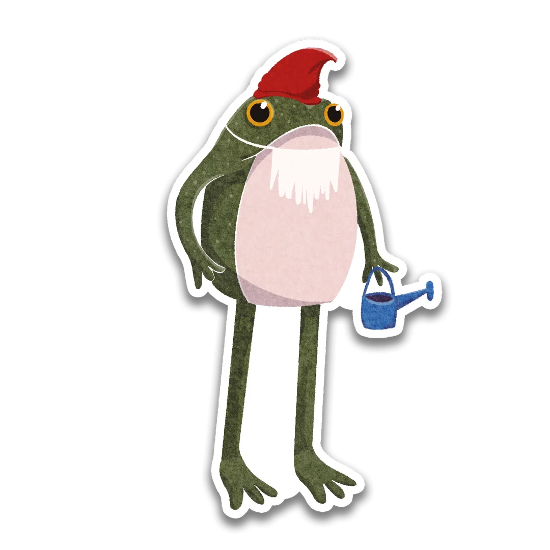 Gnome Frogson Frog Sticker