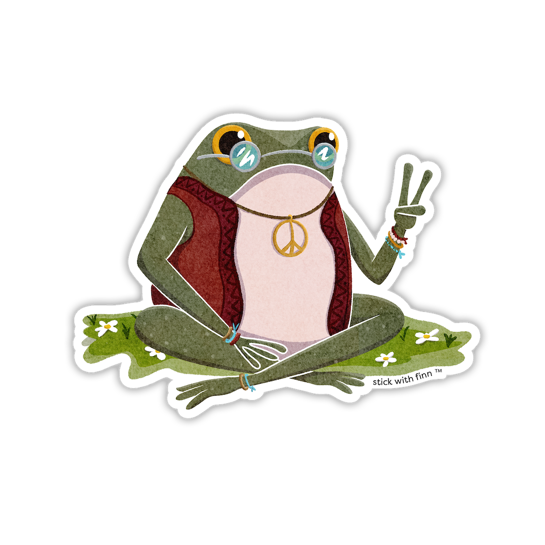 Hippie Frogson Sticker