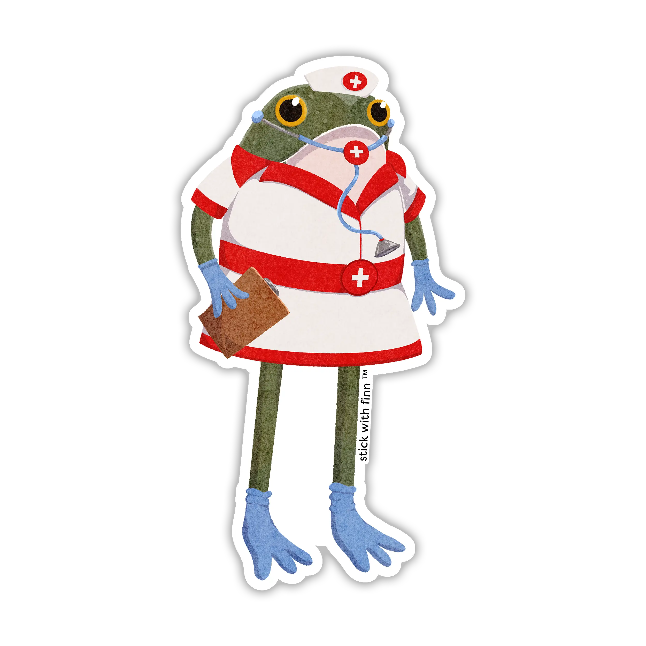 Spicy Nurse Frogson Sticker