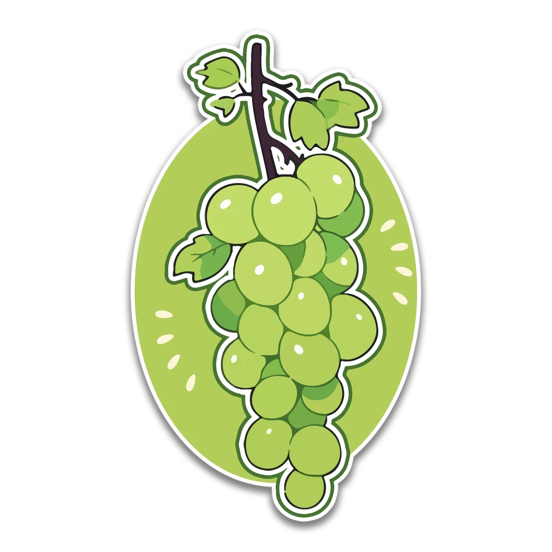 Green Grapes Sticker