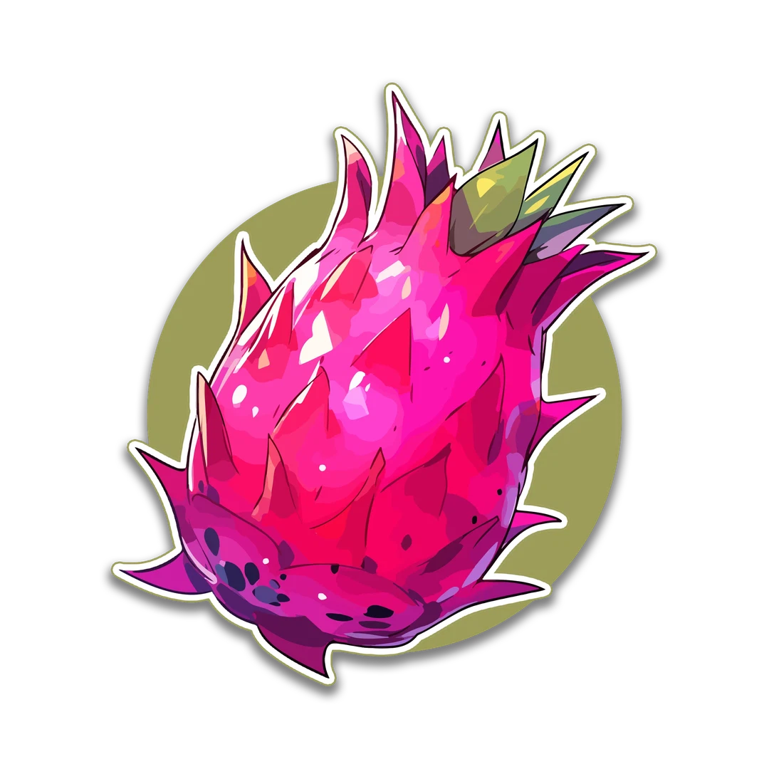 Pink Dragonfruit Sticker