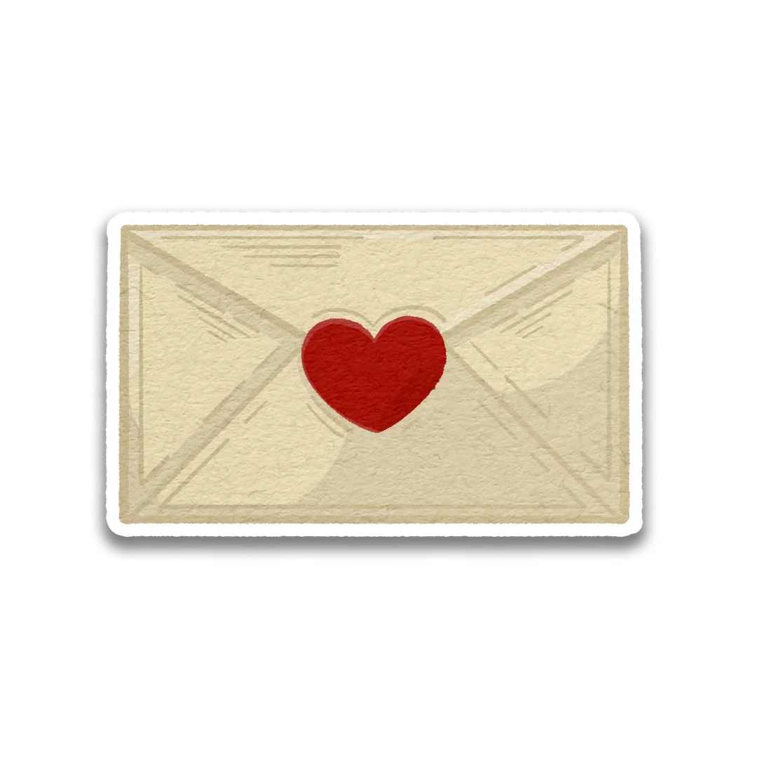 Valentine's Love Letter Sticker