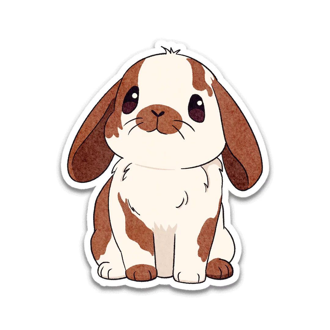 Beige Holland Lop Sticker