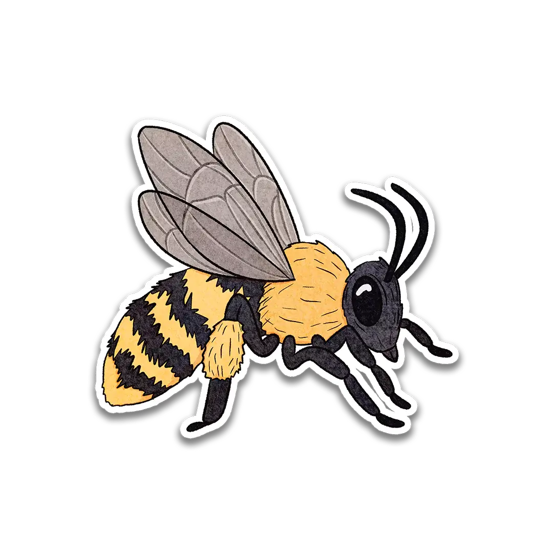 Long-Horned Bee Sticker