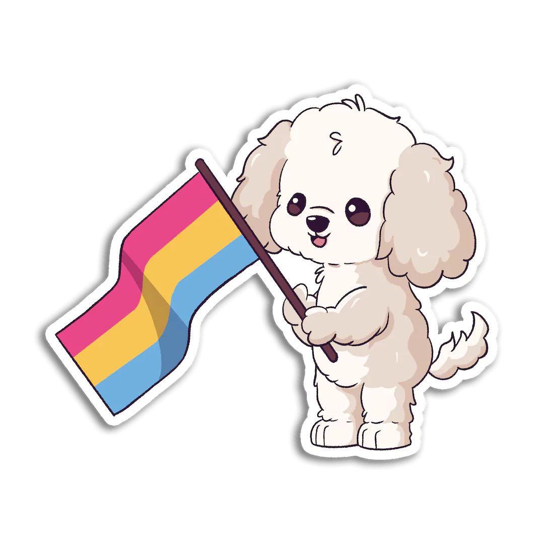 Finn & Pansexual Flag Sticker