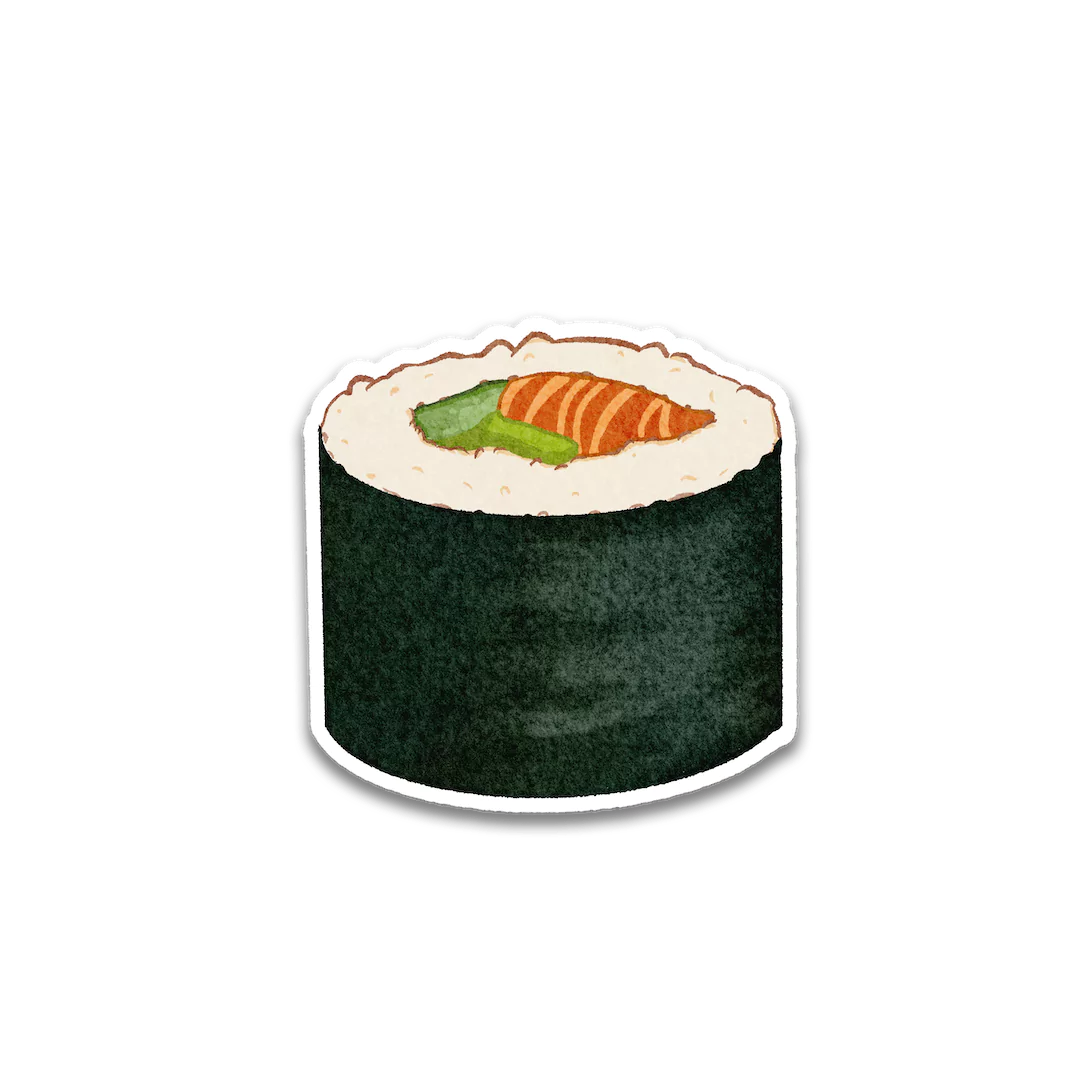 California Roll Sushi Sticker