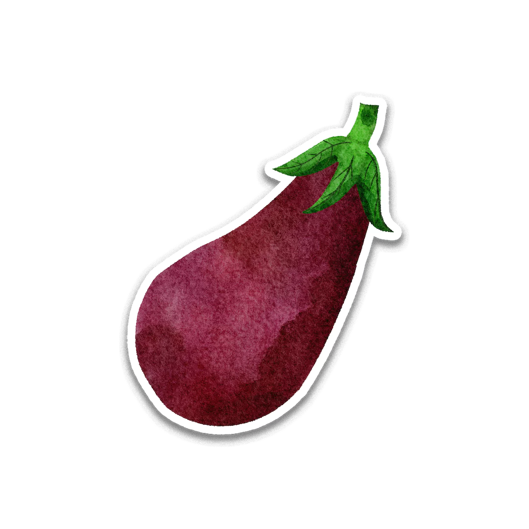 Eggplant Sticker