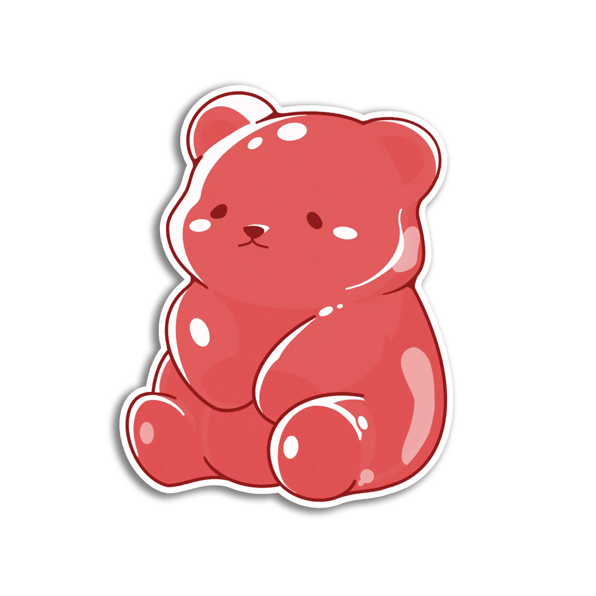 Red Gummy Bear Sticker