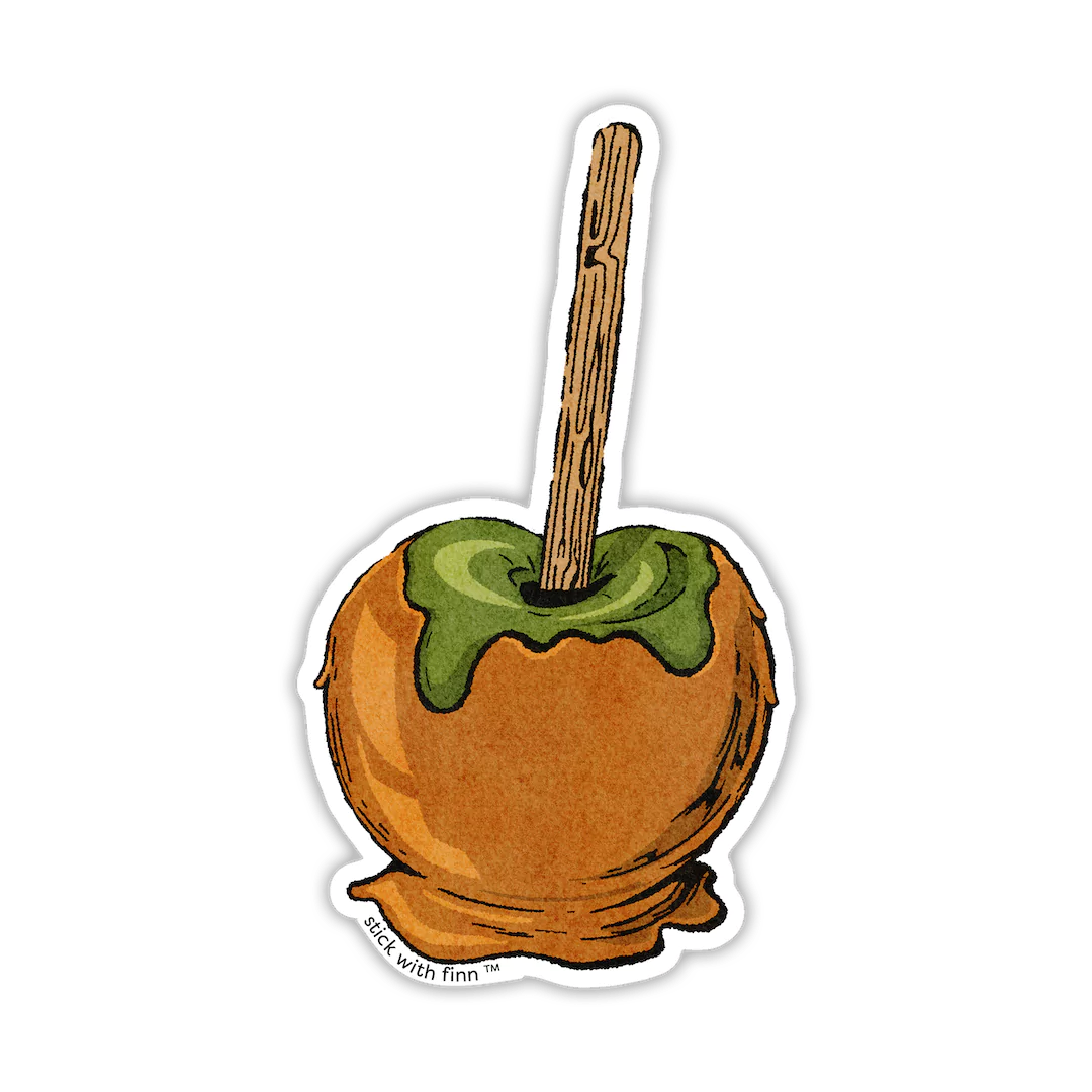 Cozy Delicious Candy Caramel Apple Sticker