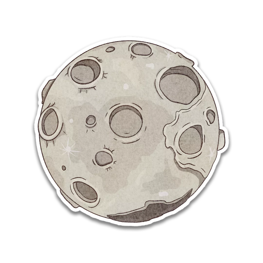 Moon Sticker