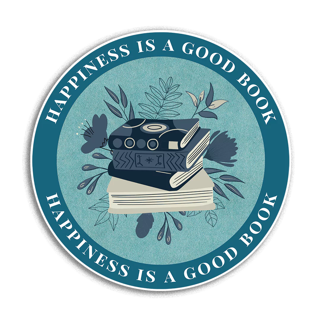 Happiness Good Book Sticker