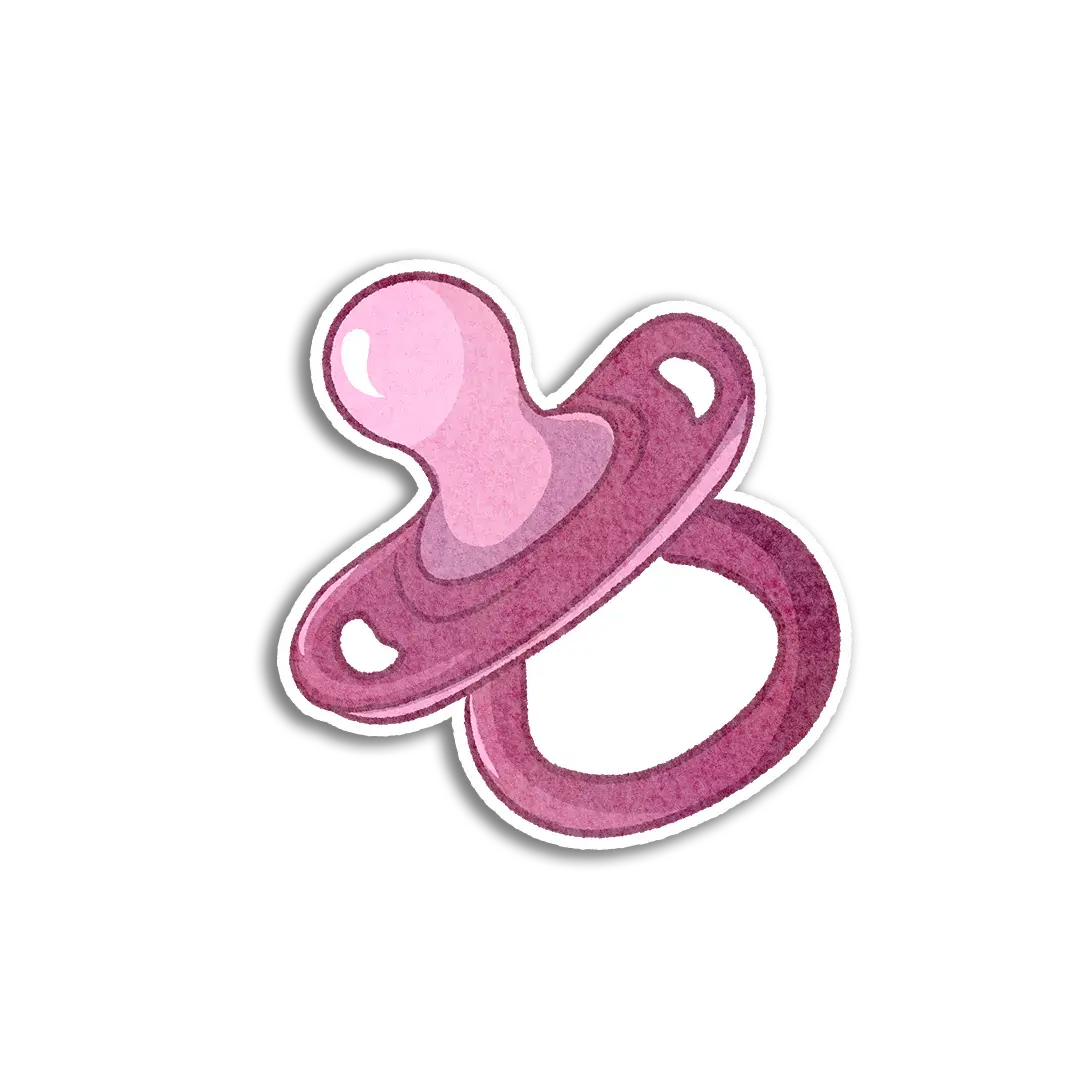 Pink Pacifier Sticker