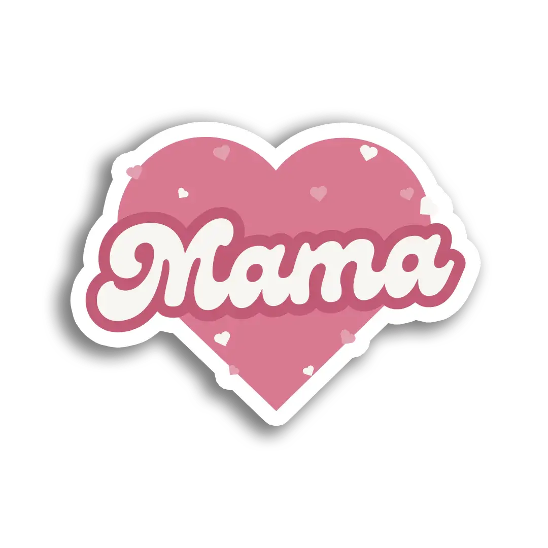Mama Heart Sticker