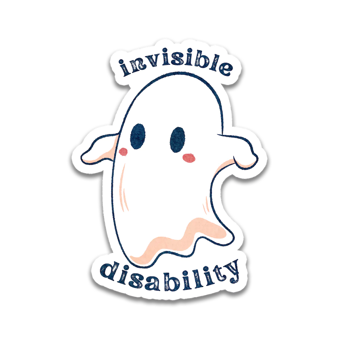 Invisible Disability Ghost Sticker