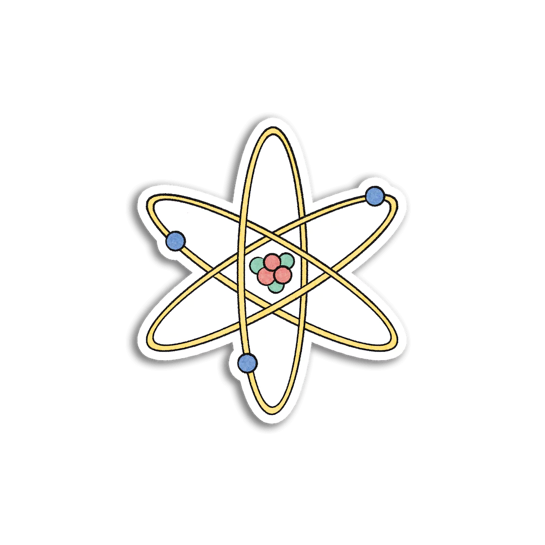 Atom Sticker, Science
