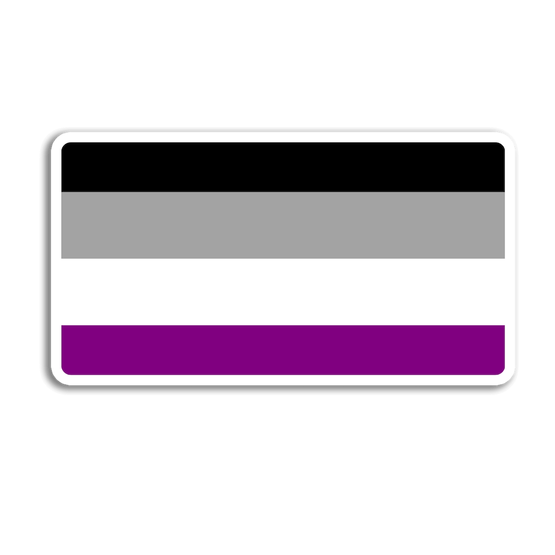 Asexual Pride Flag Sticker