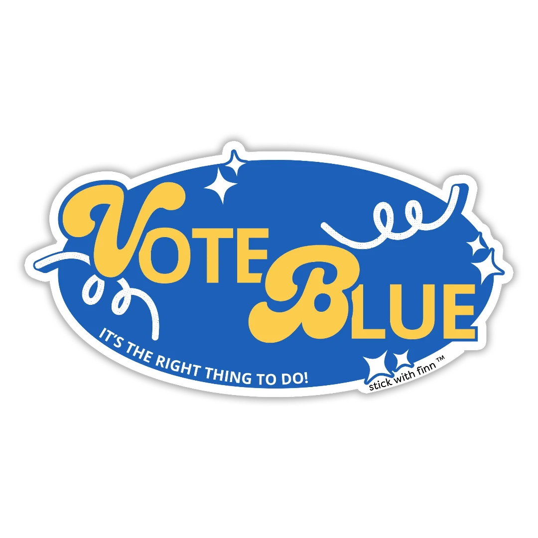 Vote Blue Political Sticker