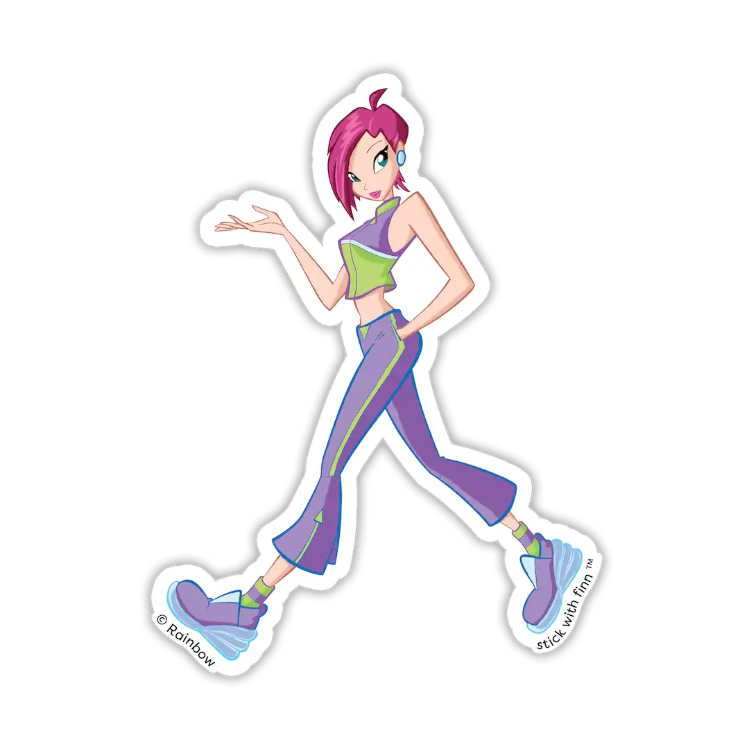 Winx Club Tecna Main Dress Sticker